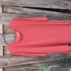 Burnt orange scoop neck tunic